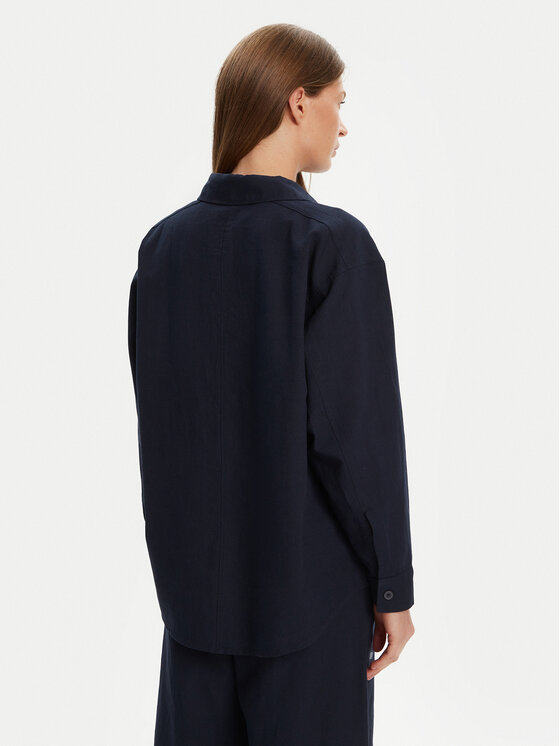 Mustang Mustang Πουκάμισο Willow 1016575 Σκούρο μπλε Relaxed Fit