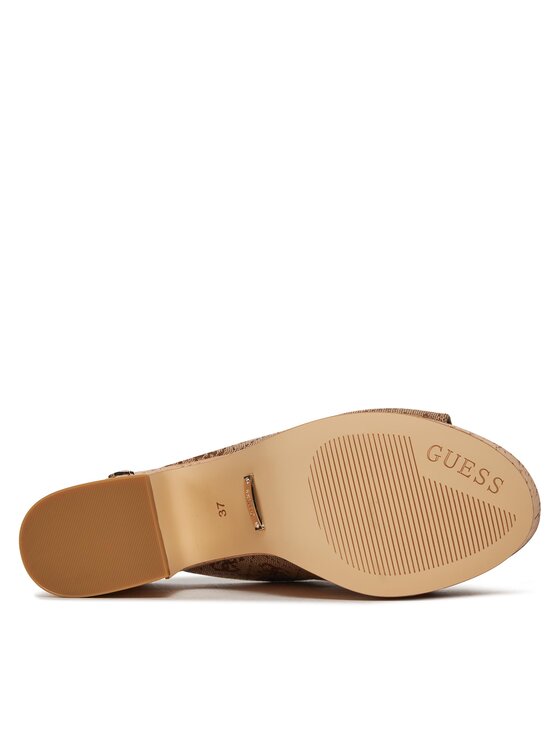Guess Pantoletten Yaki3 FLJYA3 FAL04 Braun | Modivo.de