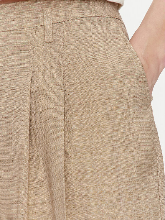 Herskind Herskind Riidest püksid Lotus 5114110 Beež Relaxed Fit