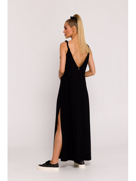 Made of Emotion Made of Emotion Letné šaty M791 Čierna Generous Fit