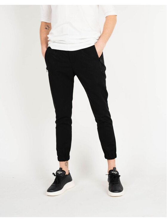 Xagon Xagon Pantaloni di tessuto A23032 | Pinvel Nero Slim Fit