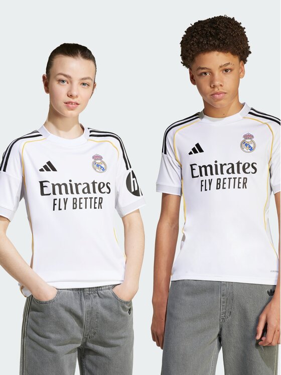 adidas adidas Koszulka techniczna Real Madrid 25/26 Home Jersey Biały Regular Fit