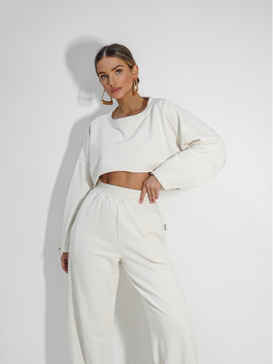 LilaLou LilaLou Dres Alex Beżowy Regular Fit