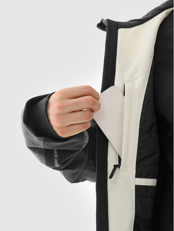 4F 4F Giacca da snowboard 4FWAW24TTJAM511-11S Bianco Regular Fit