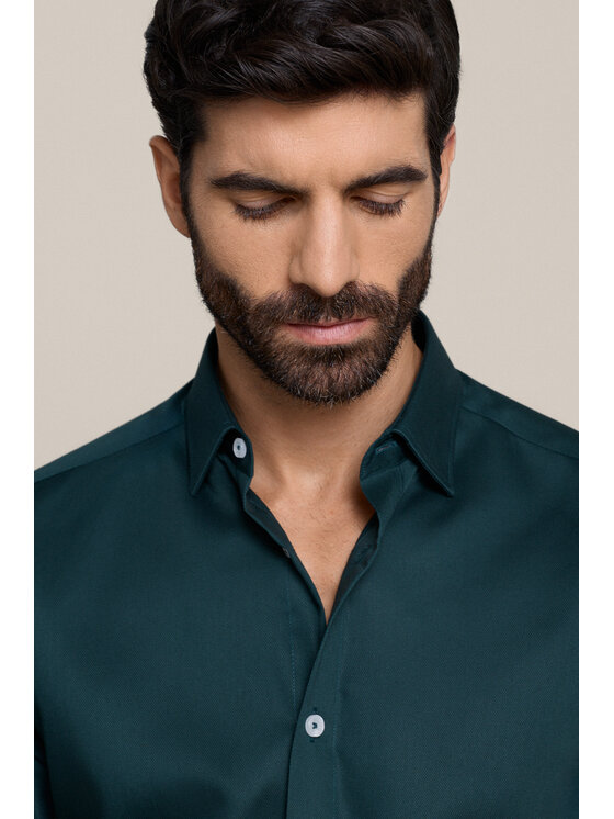 Lancerto Lancerto Koszula Armida Zielona KO073226000005 Zielony Slim Fit
