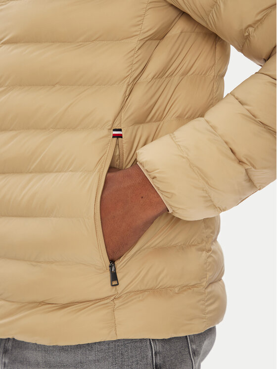 Tommy Hilfiger Tommy Hilfiger Kevad-sügis jope MW0MW37634 Beež Regular Fit