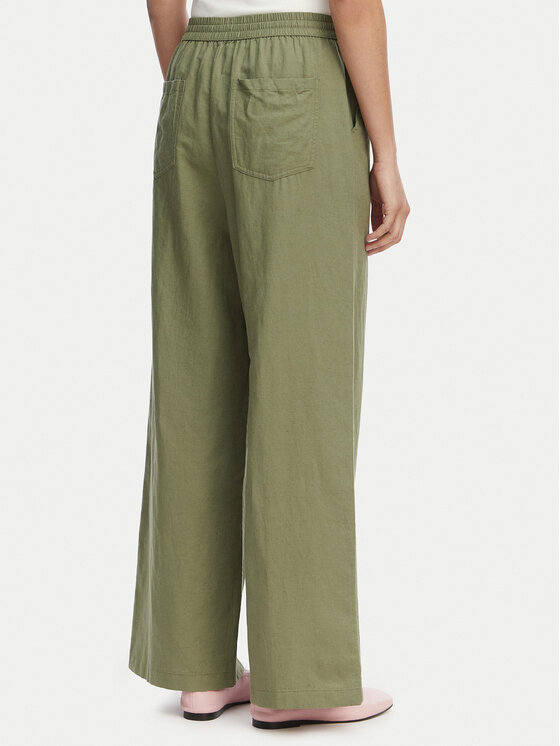 Tommy Jeans Tommy Jeans Pantaloni di tessuto DW0DW22285 Verde Loose Fit