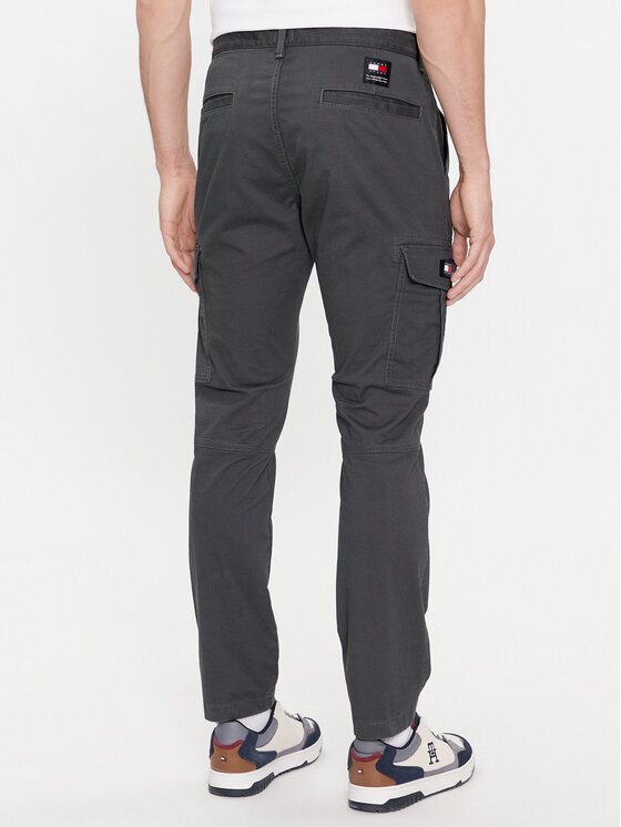 Tommy Jeans Pantalon en tissu Tjm Austin Cargo DM0DM18341 Gris Regular Fit
