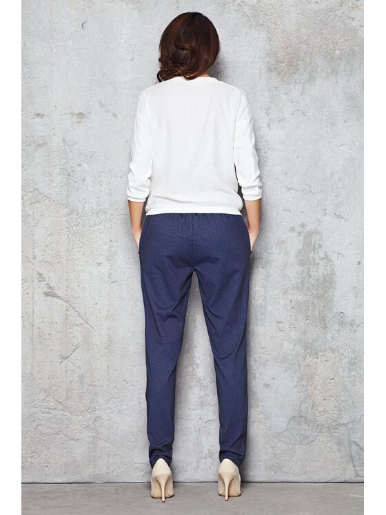 Infinite You Infinite You Dámské kalhoty M051 Tmavomodrá Basic Fit