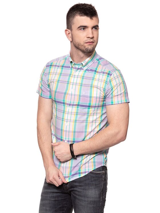 Wrangler Wrangler Camicia BUTTON DOWN Rosa Slim Fit