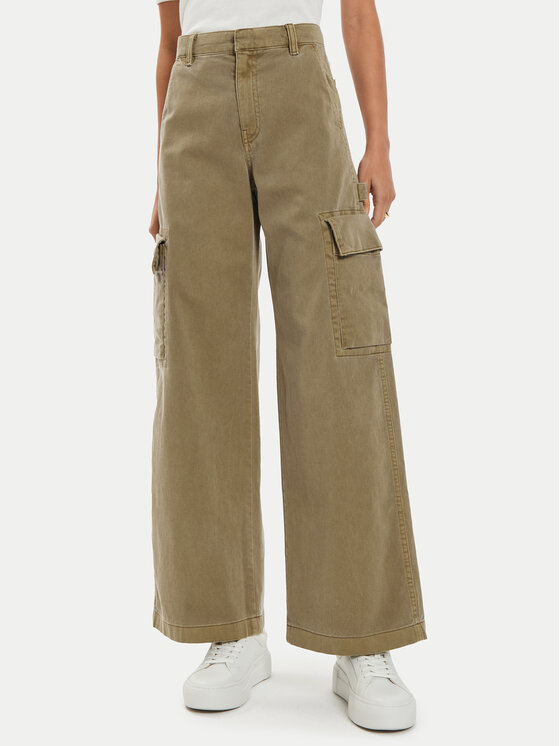 Gap Bavlnené nohavice 518140-02 Hnedá Baggy Fit