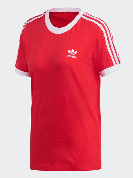 adidas T-Shirt 3-Stripes T-Shirt FM3318 Červená Regular Fit | Modivo.cz