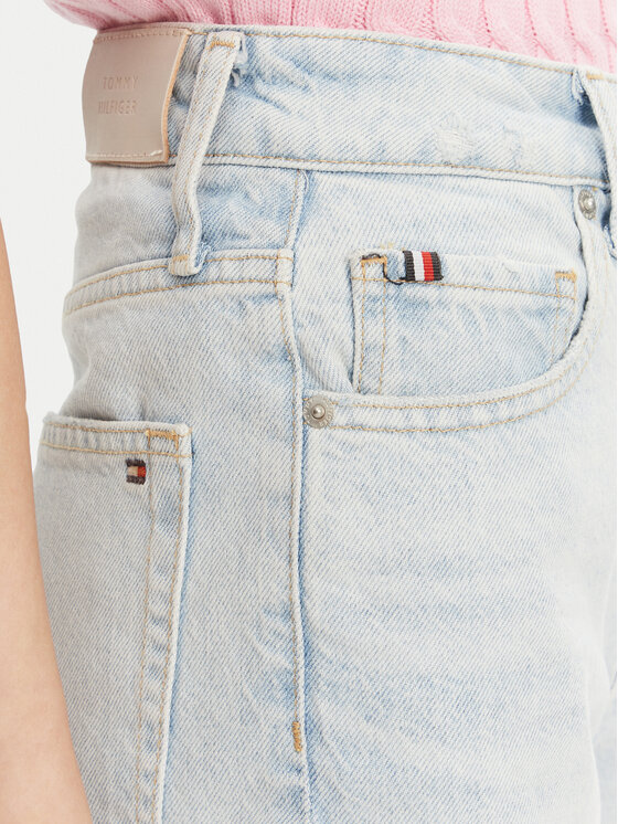 Tommy Hilfiger Tommy Hilfiger Pantaloni scurți de blugi WW0WW44388 Albastru Relaxed Fit