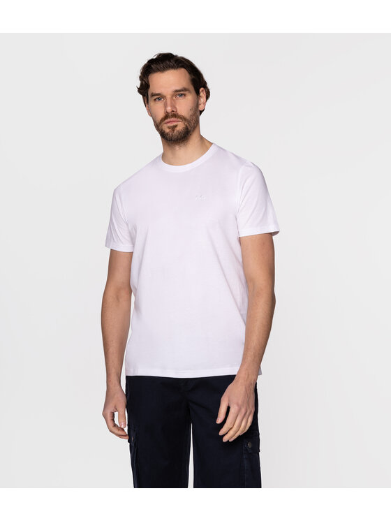 Lee Cooper Lee Cooper T-Shirt OBUTCH Biały Regular Fit