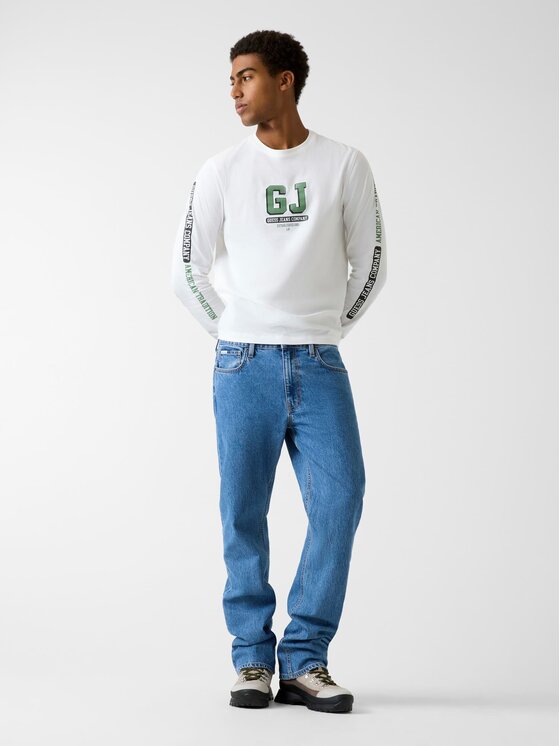 Guess Jeans Guess Jeans T-Shirt 180691 Bílá Classic Fit