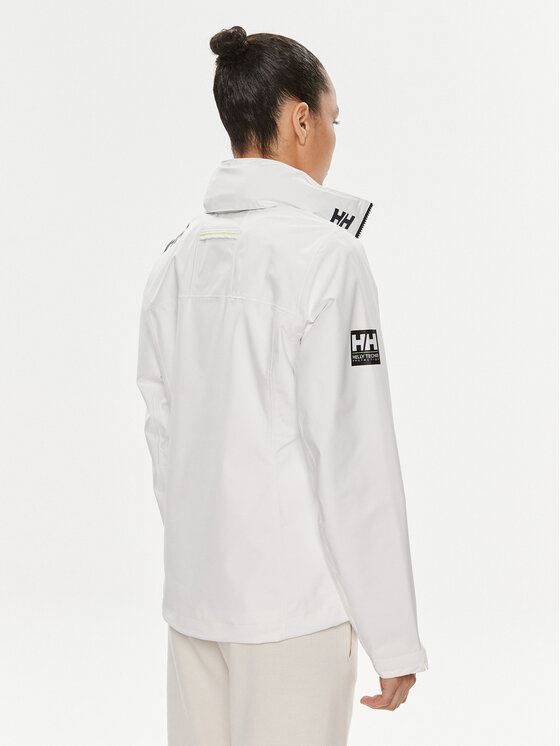 Helly Hansen Helly Hansen Kurtka żeglarska W Crew Hooded Jacket 2.0 34448 Biały Regular Fit