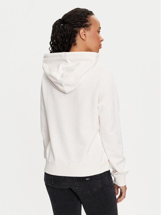 Tommy Jeans Tommy Jeans Felpa Flag DW0DW18654 Bianco Regular Fit