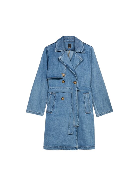 Oltre Oltre Cappotto 0404R000445N024 Turchese Regular Fit
