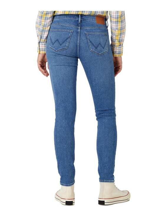 Wrangler Wrangler Jeansy W28K4736Y Niebieski Skinny Fit