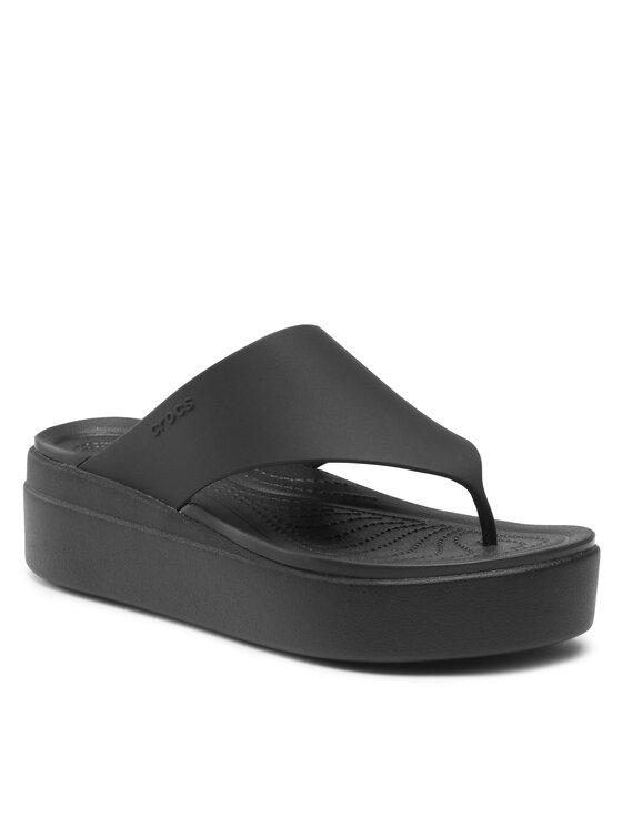 Crocs black clearance flip flops