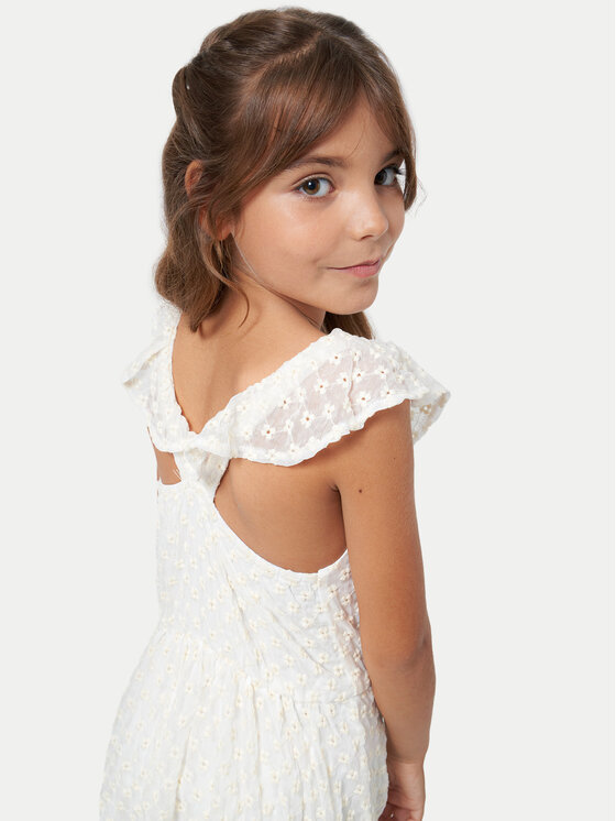 Mayoral Mayoral Rochie de vară 6960 Alb Regular Fit