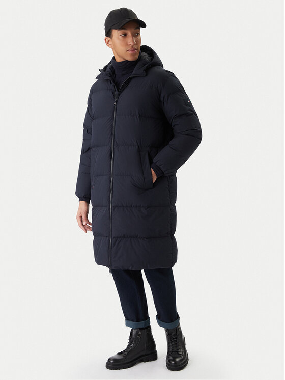 Tommy Hilfiger Tommy Hilfiger Geacă din puf MW0MW40628 Bleumarin Regular Fit