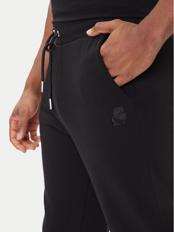KARL LAGERFELD KARL LAGERFELD Teplákové nohavice 705752 500900 Čierna Regular Fit