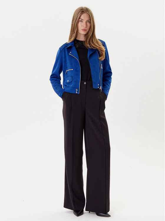 Morgan Morgan Μπουφάν από απομίμηση δέρματος 241-GOUSMI Μπλε Regular Fit