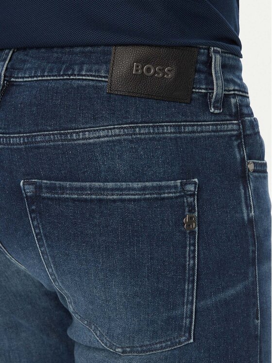 BOSS BOSS Džinsai C-Delaware 50564359 Tamsiai mėlyna Slim Fit