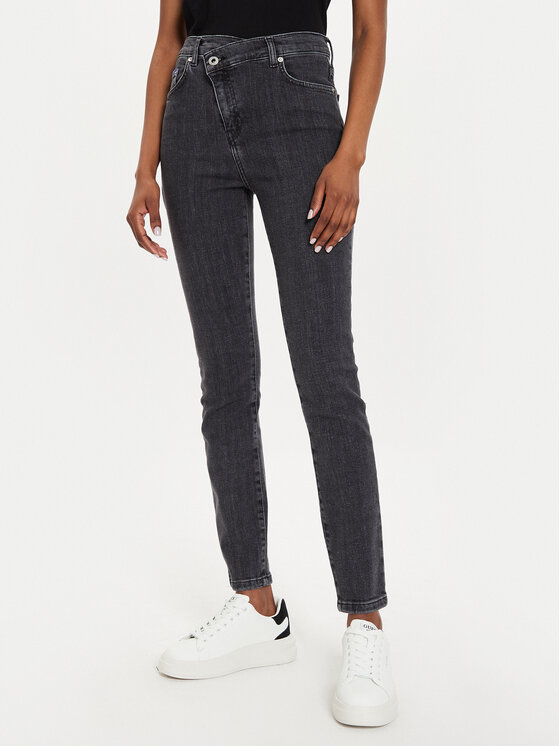 Karl Lagerfeld Jeans Džínsy 245J1102 Sivá Skinny Fit