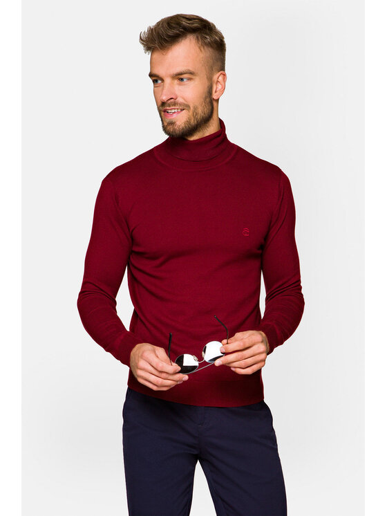 Lancerto Lancerto Golf Alonzo Bordowy Regular Fit