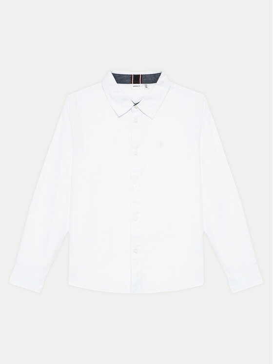 NAME IT NAME IT Πουκάμισο 13169166 Λευκό Regular Fit
