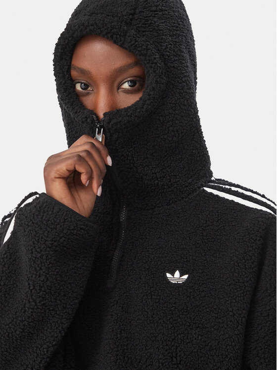 adidas adidas Суитшърт Adiluna Season 2 X Jennie Fleece Hoodie Jacket LD8926 Черен Regular Fit
