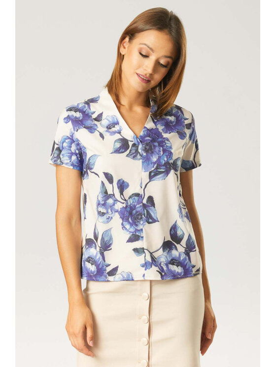 QUIOSQUE QUIOSQUE Blúzka EVENING BLOUSE Ružová Regular Fit