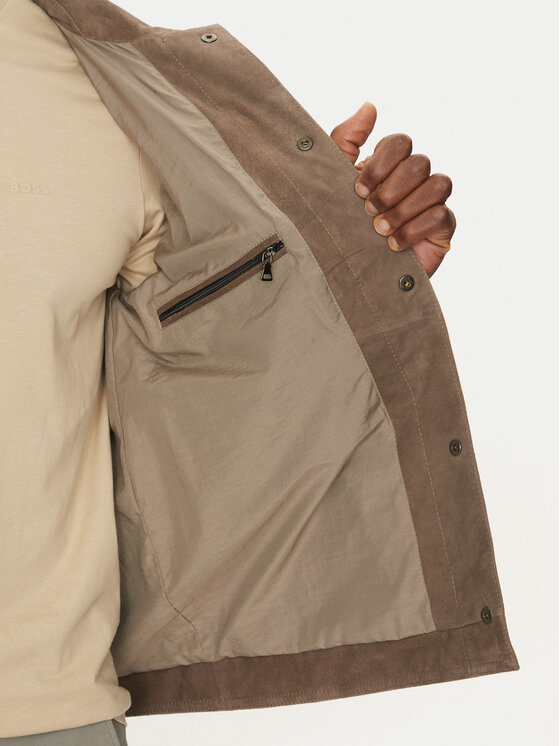 JOOP! Jeans JOOP! Jeans Кожено яке 15 Georg 80000766 Бежов Regular Fit