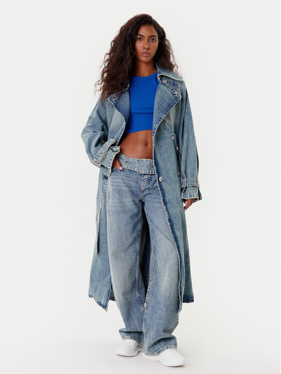 HUGO HUGO Trench Garena 50541545 Blu Oversize