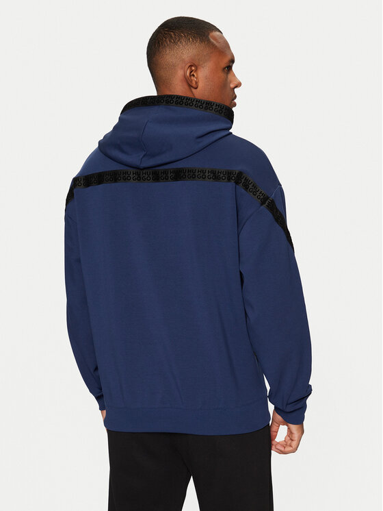 HUGO HUGO Majica dugih rukava Dagarito 50521429 Tamnoplava Relaxed Fit