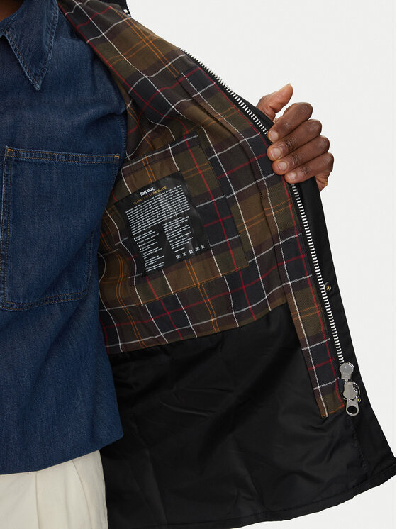 Barbour Barbour Bunda pro přechodné období Ashby MWX0339BK72 Černá Tailored Fit
