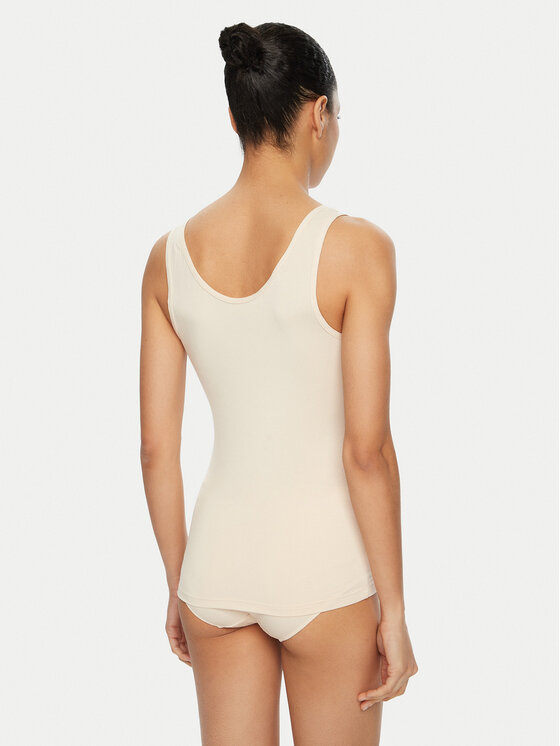 Triumph Triumph Top Sense Of Modal 10224796 Écru Slim Fit