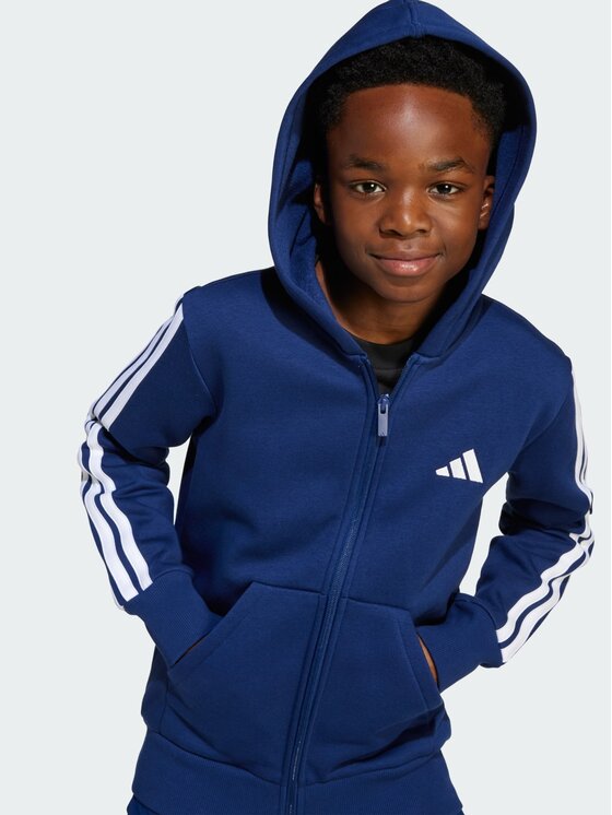 adidas adidas Bluza Essentials Full-Zip Niebieski jasny Regular Fit