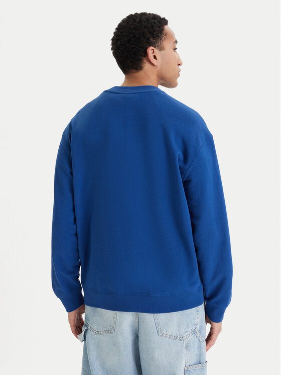 Quiksilver Quiksilver Суитшърт New Iconic EQYFT05206 Син Oversize