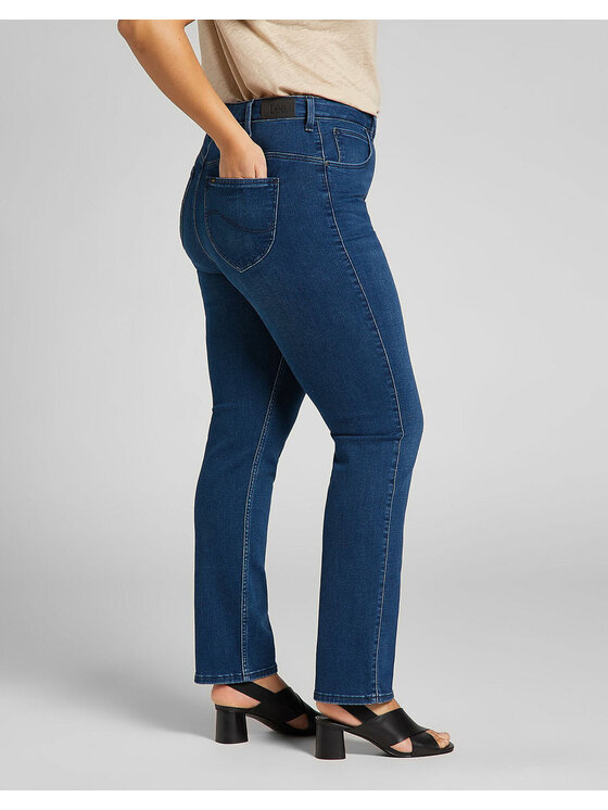 Lee Lee Jeansy CLASSIC STRAIGHT PLUS Niebieski Straight Fit