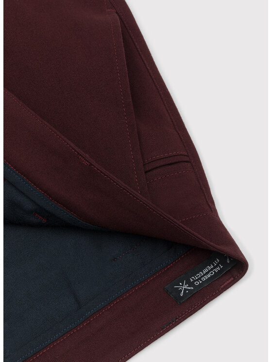 Pako Lorente Pako Lorente Chinosy P22WB-WX-001 Bordowy Classic Fit