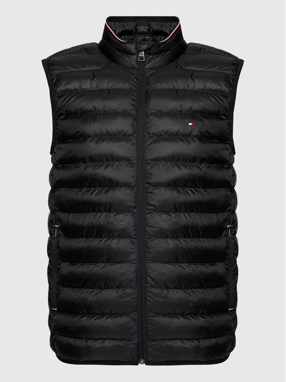 Tommy Hilfiger Tommy Hilfiger Weste Core Circular MW0MW18762 Schwarz Regular Fit
