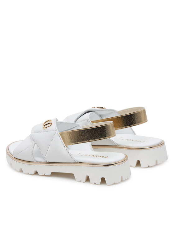 TWINSET TWINSET Сандали 251GCJ044 M Бял