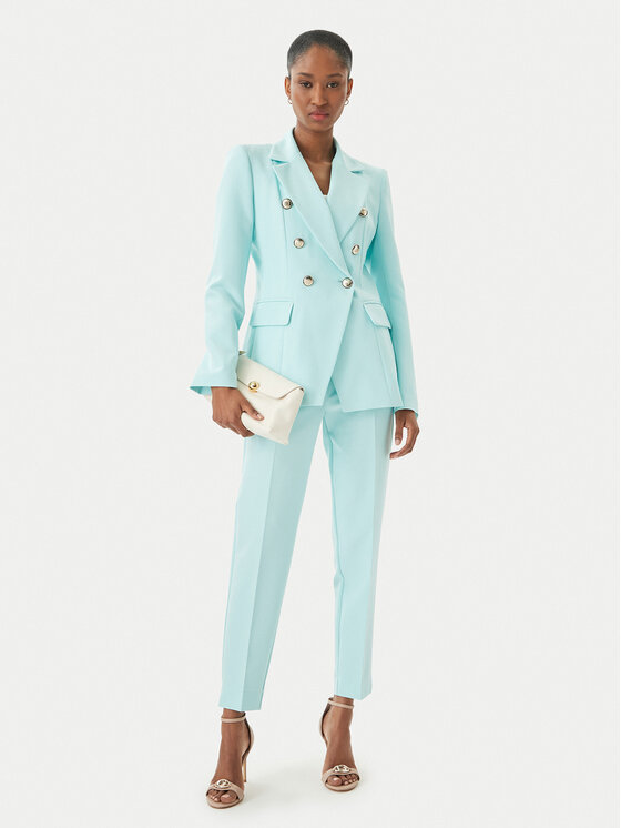 Maryley Maryley Σακάκι 26EB139/43AC Τυρκουάζ Regular Fit