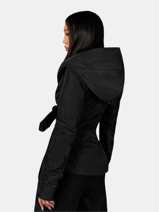 Nobrand Nobrand Kurtka anorak Jacheta GRID DISRUPTION - J27225 Czarny Basic Fit