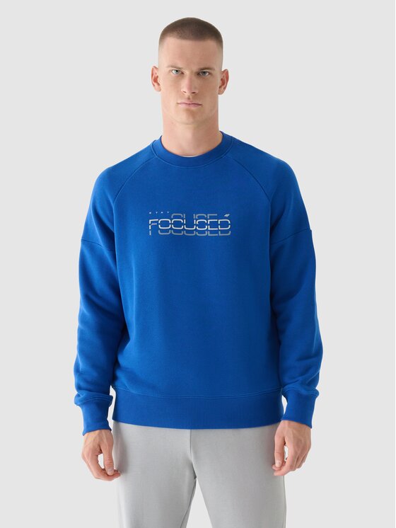 4F 4F Felpa 4FWAW24TSWSM1255-33S Blu Regular Fit