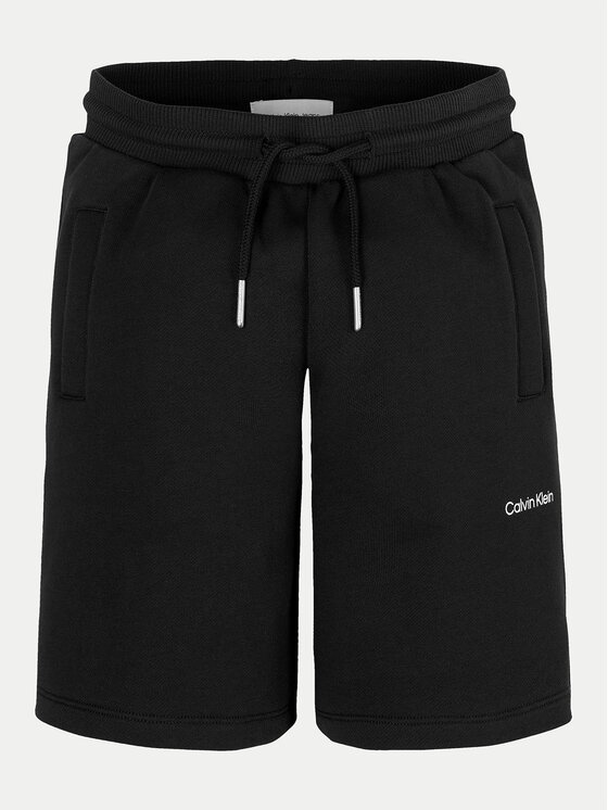 Calvin Klein Jeans Calvin Klein Jeans Športne kratke hlače New Inst. Logo IU0IU00703 Črna Relaxed Fit