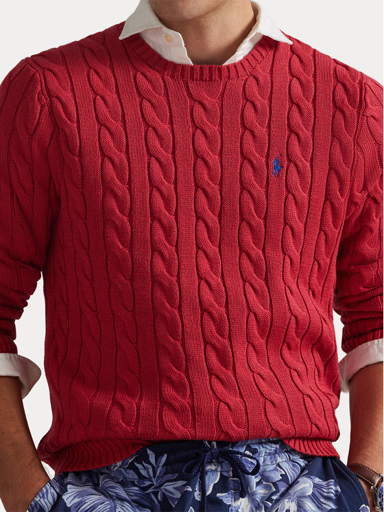 Polo Ralph Lauren Polo Ralph Lauren Pulover 710775885525 Rdeča Regular Fit